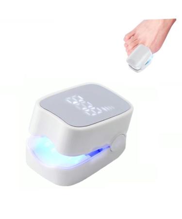 With LED Display Nail Fungus Lamp for Toenails with LED Display FSA HSA Qualified Efficient Blue Light to Fight Onychomycosis Blue LightLamp is easy to use at home. White