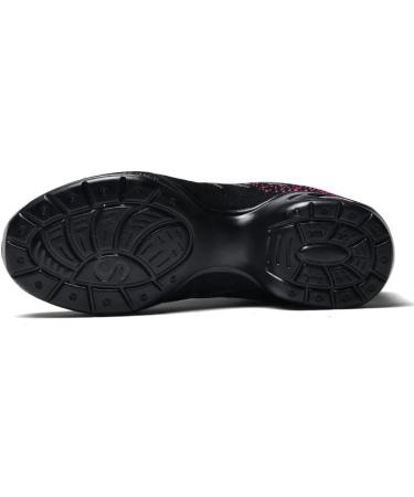 Buy Jazz Shoes for Women - Lace Up Dance Sneakers with Split Sole & Air Cushion - Modern Platform Shoes - Size 37 EU - Black - Buy Online on GoSupps.com