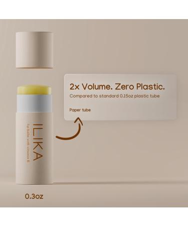 ILIKA 100% Natural Lip Balm - 2X Volume Organic Plastic-free Vegan COSMOS Certified Organic PETA Certified Plant-Based Biodegradable tube 2 Pack Vanilla & Peppermint - 0.3 oz each Vanilla & Peppermint 1 Count (Pack  - Buy Online on GoSupps.com