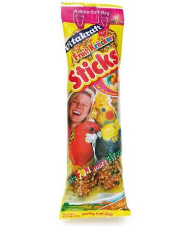 Vitakract Cockatiel Kracker Treat Sticks with Almond and Fig 2pk Case of 5