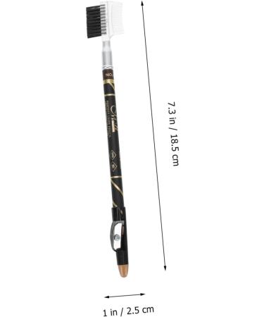 Healvian 28 Pcs Two-in-one Eyebrow Pencil Brown Eyeliner Pencils Eyebrow Pencils with Pencil Sharpener Wooden - Buy Online on GoSupps.com