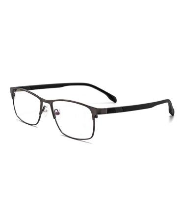 Men's Progressive Multifocal Outdoor Photochromic Reading Glasses Auto-Zoom Sunglasses/UV400 Gray +2.5