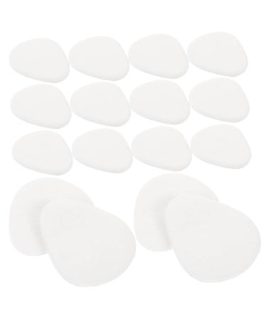 NOLITOY 25 Pairs Forefoot Half Size Pad Convenient Forefoot Pads Shoes Foot Pads Replaceable Block Heels for Women Dressy Heels for Feet Pads Cashmere Wool Supplies High Heel White