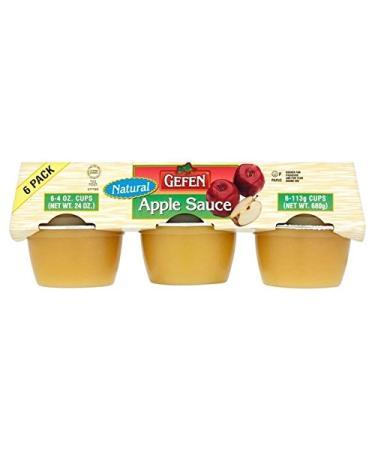 Gefen Gefen Natural Apple Sauce in Mini Containers 6 x 113 g - Pack of 2