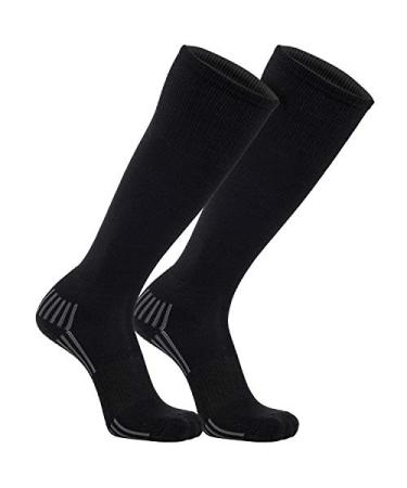 Franklin Sports Youth Baseball + Softball Socks - Knee Socks for Kids - Boys + Girls Tall Sports Socks - Youth Black Small