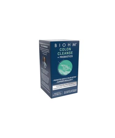 BIOHM Colon Cleanse Detox with Probiotics - Supports Constipation and Bloating Relief - Digestive System Cleanse for Men and Women - Non-GMO, Vegetarian (30 Serving) 1 Count (Pack of 1)