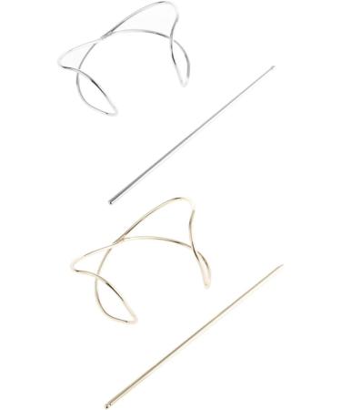 FOMIYES 4 Sets Hair Accessories Cosplay Bun Holder Wedding Tiara Bun Hair Chopstick Hair Accessory for Women Hair Pin Stick Women Hair Cuff Girl Zinc Alloy Women's Hair up - Buy Online on GoSupps.com