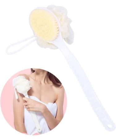 Healifty Double-Sided Back Brush 2pcs - White Bath Scrubber with Massage Handle - Buy Online on GoSupps.com