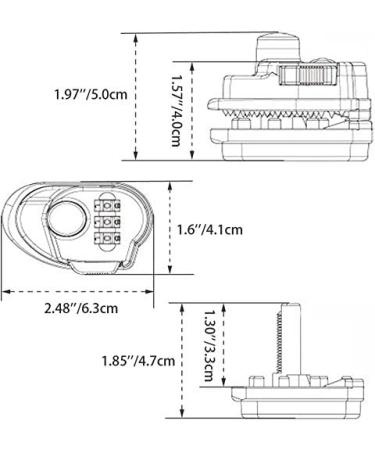 Mizzuco Trigger Lock - 3 Digit Combination Gun Lock in Black - Buy Online on GoSupps.com