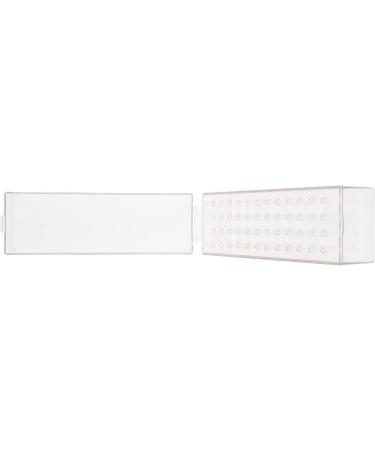 48 Holes Acrylic Nail Dill Bit Holder Organizer Drill Bits Stainless Steel Nail Art Tools Display Storage Box Transparent Nail Bit for Manicure Drill Bits - Buy Online on GoSupps.com