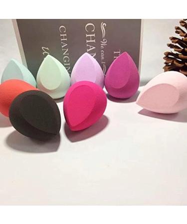 Makeup Sponge Cleaning Makeup Sponges Water Drop Sponge Puff Multiple Color Cosmetic Smooth Powder Basic Sponge Makeup Brush Tool Makeup Sponge Holder(Brown) - Buy Online on GoSupps.com