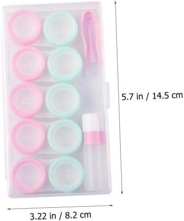 Solustrie 8-Sentence Storage Box for Colored Contact Lenses - Stylish Macaron Container for Eye Care & Travel - Buy Online on GoSupps.com