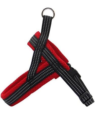 BPS Adjustable Dog Harness - 4 Sizes for Small & Medium Dogs | Red - International Shipping Available - Buy Online on GoSupps.com