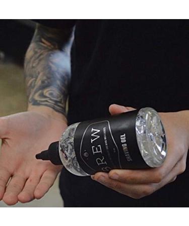BREW Grooming Beard Shave Gel - Clear Gel for Precision Shaving - With Hops, Barley & Yeast Oil - Reduces Irritation, Cuts & Nicks - Moisturizes & Softens - 8 fl oz - Buy Online on GoSupps.com
