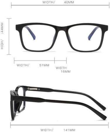 Parwana Anti-Blue Light Computer Glasses | Cute Presbyopia Readers +150 | Black Flat Light Mirror - Buy Online on GoSupps.com