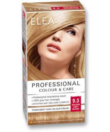 ELEA PROFESSIONAL PERMANENT HAIR COLOR CREAM 93 GOLDEN LIGHT BLONDE WITH OIL CARE COMPLEX