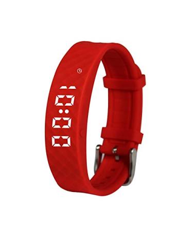 Red Pivotell Vibratime Vibrating Pill Reminder Alarm Watch - with up to 12 Daily Alarms