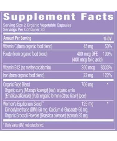 TrueYou Pep in Your Step Plant-Based Iron Supplement with B12, Folate & Vitamin C - 60 Vegetable Capsules - Buy Online on GoSupps.com