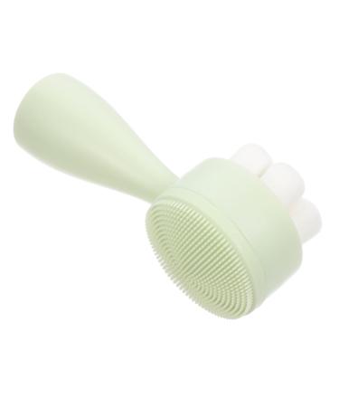 OHPHCALL Face Brush Silicone Exfoliating Pad Facial Cleaning Brush Face Massage Brush Travel Shave Soap Face Scrubber Brush for Massaging Skin Face Wash Silica Gel Household Facial Cleanser