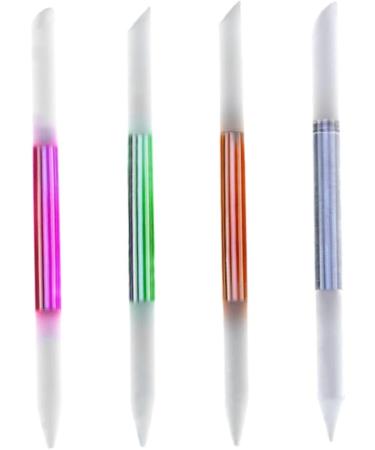 Glass Cuticle Pusher Manicure Stick Nail Cuticle Remover Tools Orange Brushes - Buy Online on GoSupps.com