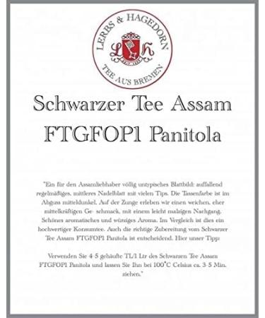  Lerbs & Hagedorn Assam FTGFOP1 1Kg Panitola - Buy Online on GoSupps.com