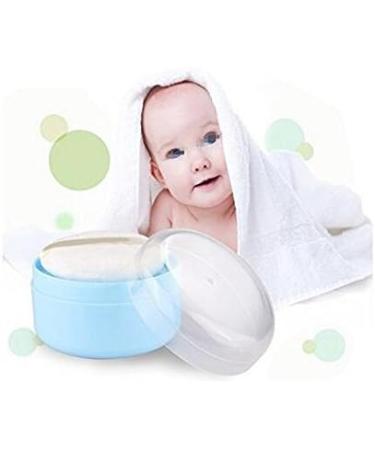 3.5'' Powder Puff Kit Container Dispenser Case | Portable Makeup Cosmetic Jar | Blue - Home & Travel - Buy Online on GoSupps.com