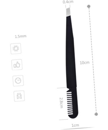 FRCOLOR lash Cluster Eyelashes tweezer Eyelashes Extension Eyebrow Tweezer Eyebrow Clip Stainless Steel Makeup Tools medium Black - Buy Online on GoSupps.com