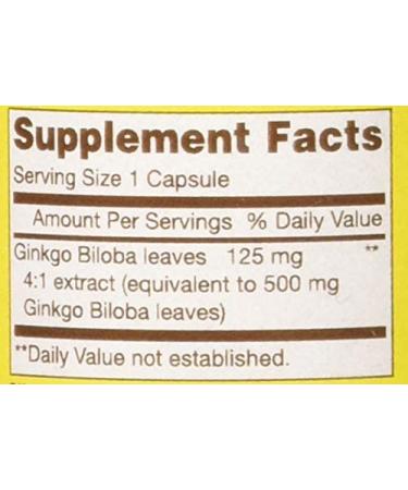 Mason Natural Ginkgo Biloba 60 Capsules - Enhance Memory & Focus - Buy Online on GoSupps.com