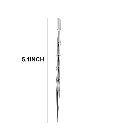 2-in-1 Acne Tools Extractor Scraper with Blackhead Remover Needle for Women Men (1 Pack) Silver-01 - Buy Online on GoSupps.com