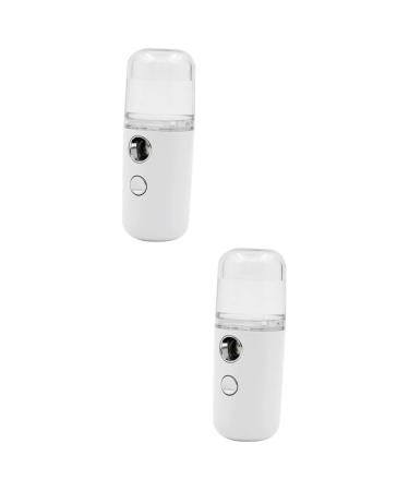 Hemoton 2 Pcs Skin Moistener Portable Sprayer Facial Sprayer Handheld Face Sprayer Nano Facial Mister White