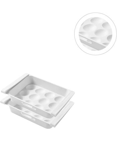 KOMBIUDA 2pcs box White for Type Refrigerator Home Storage Household Container Fruit Multi-purpose Drawer - Buy Online on GoSupps.com