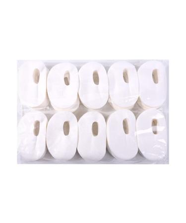 Healeved 1000pcs Eye Mask Sticker Eyepads Dry Eye Pad Non- Woven Eye Masks Eye Cover Cosmetic Facial Paper Eye Pads Beauty Tools Travel Eye Patch White Cleaning Pad Soft Miss Plant Fibres