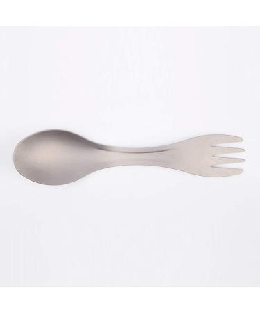 Hemoton Camping Spork Metal 1pc Portable Utensils Titanium Fork Spoon Titanium Spoon Backpack Triple Travel Combination - Buy Online on GoSupps.com