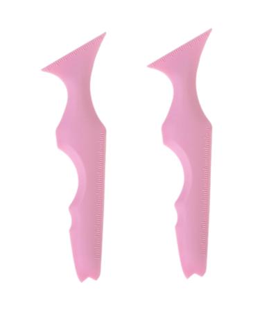 FOMIYES 2pcs Silicone Beauty Ruler Makeup Silicone Eyeliner Stencil Beginners Eyebrow Stencils