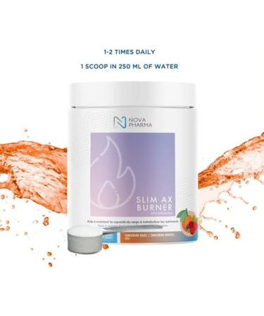 Nova Pharma Pre Workout Powder - Garcinia Cambogia - L Carnitine Supplement - Chromium Supplement - 40 Servings (Tangerine & berries) - Buy Online on GoSupps.com