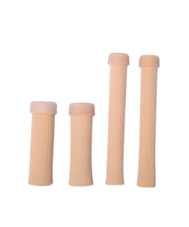 Healvian 2 Pcs 15 Sleeve Toe Wound Sleeve Finger Gel Tube Toe Cover Nursing Cover Corn to Open Tube Finger Wound Sleeve