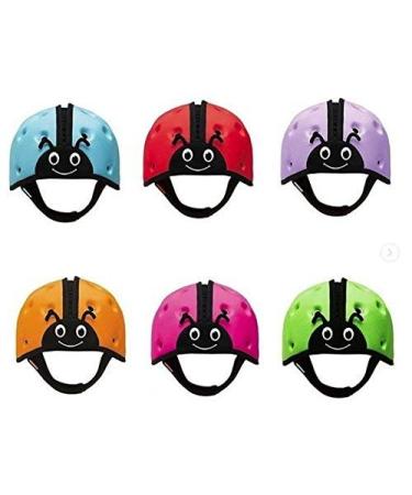SafeheadBABY Soft Children's Helmet - Ladybird Design in Blue | Safe & Comfortable Pediatric Head Protection - Buy Online on GoSupps.com