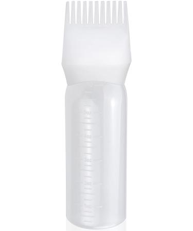 CXtech Hair Dye Comb Applicator, Hair Dye Brush Bottle, Hair Dye Tools, 120ML (White)