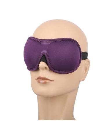 Sleep Eye Mask 3D Contoured Cup Sleeping Mask & Blindfold Concave Molded Night Sleep Mask Block Out Light Soft Comfort Eye Shade Cover for Travel Yoga Nap Purple