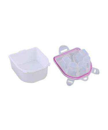Milageto Nail Soaking Bowl Gel Polish Powder Remover Thickened Manicure Bowl Nail Art Tool for Salon Nails Spa Pink