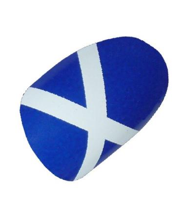 Chix Nails Nail Wraps Scottish Flag Scotland Blue White Saint Andrew's Cross Fingers Toes Vinyl Foils