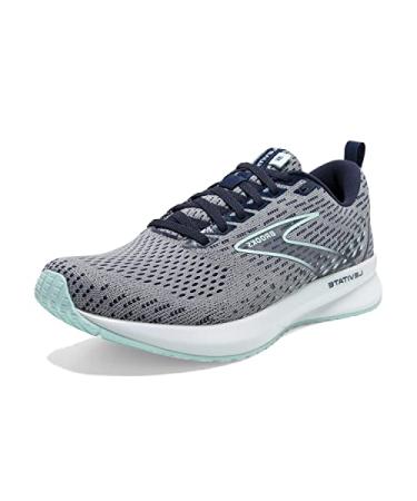 Brooks Women's Levitate 5 Neutral Running Shoe 8.5 Grey/Peacoat/Blue Light