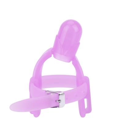 Adjustable Thumb Sucking Finger Protector for Babies & Toddlers - Silicone Teething Ring in Purple - Buy Online on GoSupps.com