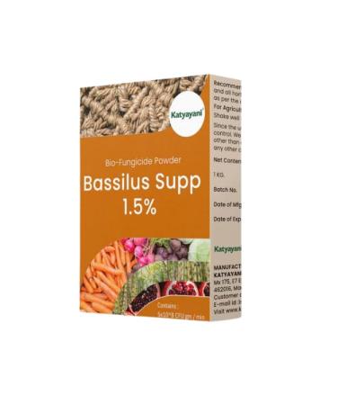 Katyayani Bacillus Supp 1.5% Powder Root Inoculant for Soil Application & Seed Treatment | Biocontrol of Plant Diseases & Bacteria Organic Soil Health Enhancer (1 kg)