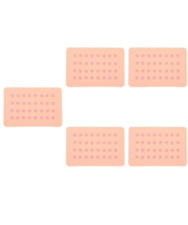 ULTECHNOVO Injection Training Pads Teaching Practice Intradermal Pad Point Test Subcutaneous Skin- Use Pads Model Artificial Nurse with Training for Injecting Skin Manikin 17.5x12.2cmx5pcs complexionx5pcs