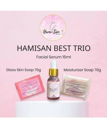 Hami-San Best Trio Skincare Set Glass Skin Soap Moisturizer Facial Serum - Buy Online on GoSupps.com