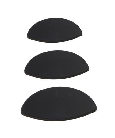 NOLITOY 6 pcs Crease Shadow Portable Eye Black Gel Silica Draw Stamp Tool Makeup Practical Seal Silicone 5*2.5cm Black