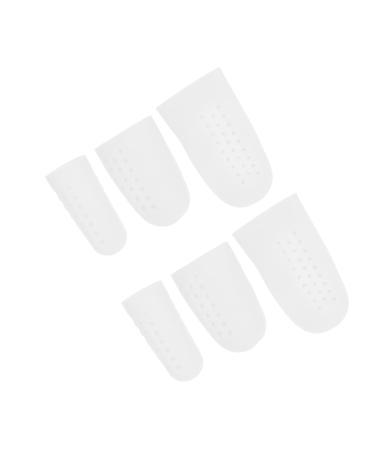 STAHAD 8 Pairs Toe Cover Thumb Protector Big Toe Protectors Covers Big Toe Protection Guards Toe Protector Guards Toe Splitter Toe Orthotic Separator Thumb Valgus Orthosis Sebs White Pads White 6x3cm