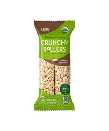 Friendly Grains Crunchy Rollers - Organic Brown Rice Snacks (16 Packs of 2) - Buy Online on GoSupps.com