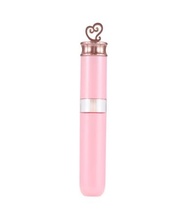 5 pi ces Tubes de L vres Vides Plastique Contenants Rechargeables pour Gloss Huile et Teinture Forme C ur Rose Portable et R utilisable pour Voyage et DIY